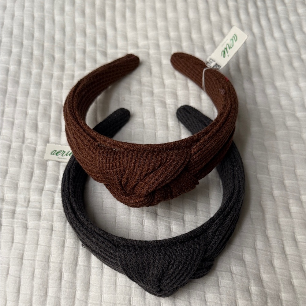 Aerie Brown and Black Headbands